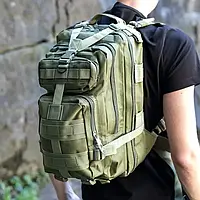 Тактический штурмовой рюкзак 30 литров военный штурмовой DOMINATOR® для военных для ВСУ походный оливковый