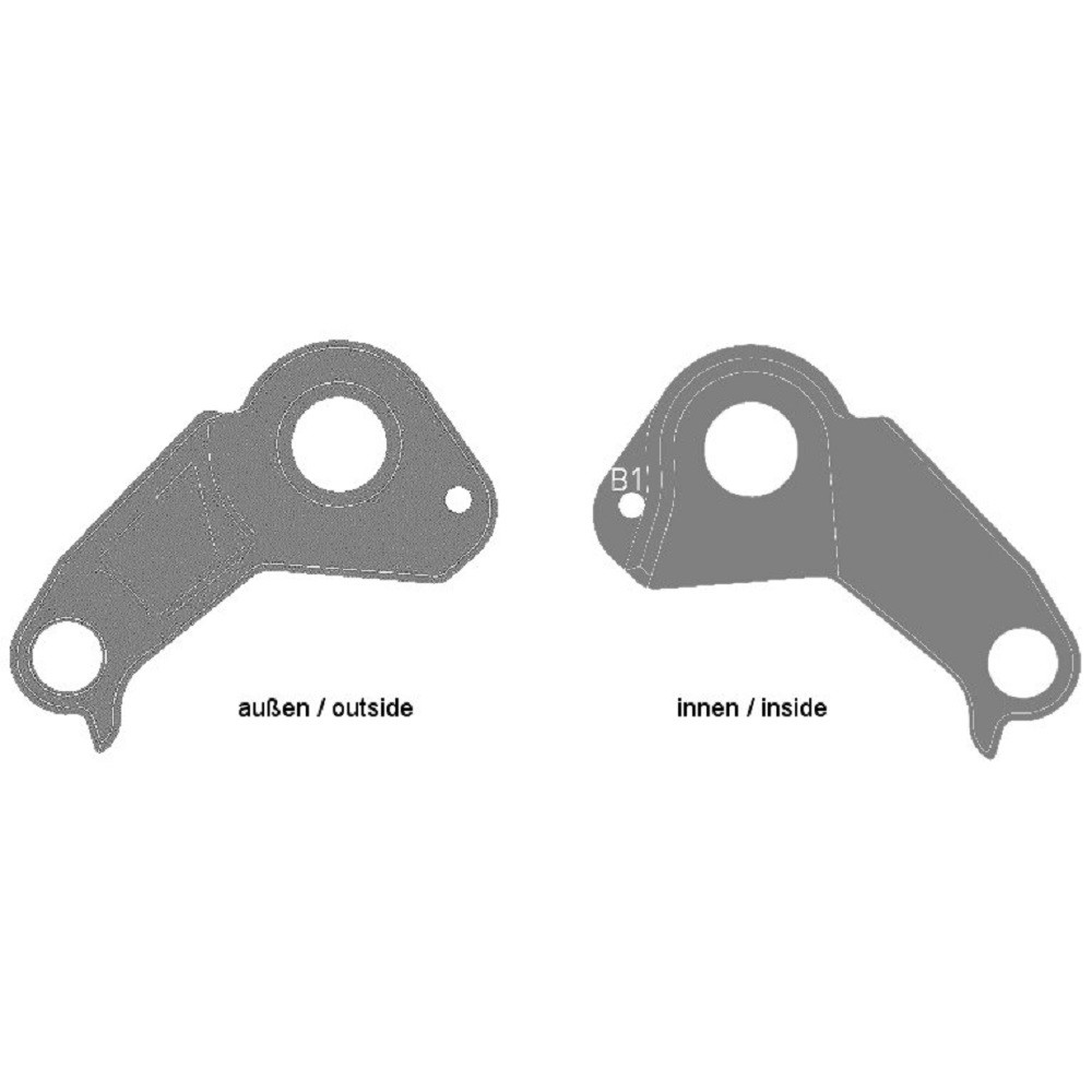 Гак на раму Ghost, Shimano Hanger MY2017 (B1) HT, GHM09-022, фото 1