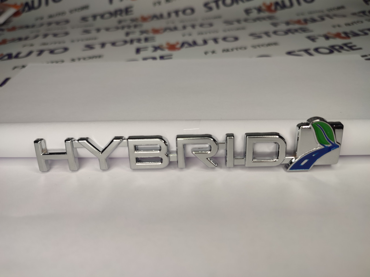 Емблема шильдик логотип напис букви HYBRID Хром 137 Х 16 мм для Ford на багажник двері, фото 1