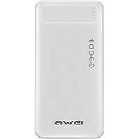 Внешний аккумулятор Power bank AWEI P5K 10000 Mah батарея зарядка Белый