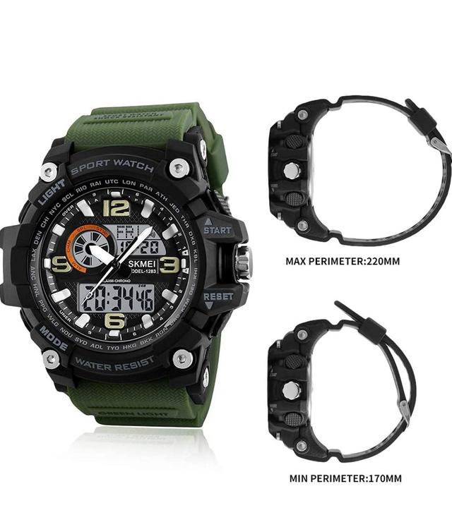 Skmei 1283 army green sale