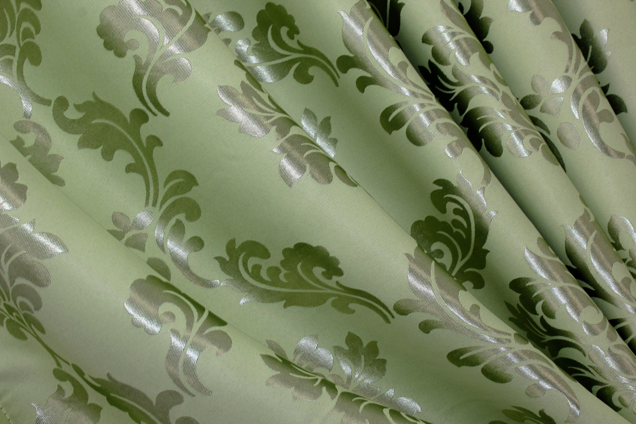 Шторна тканина блекаут. Висота 2,7м. Колір салатовий. Код 990ш, фото 1