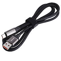 Кабель USB US-SJ544 U78 (USAMS) Type-C Digital Display 6A Fast Charging & Data Cable (USAMS) 1.2м черный USAMS