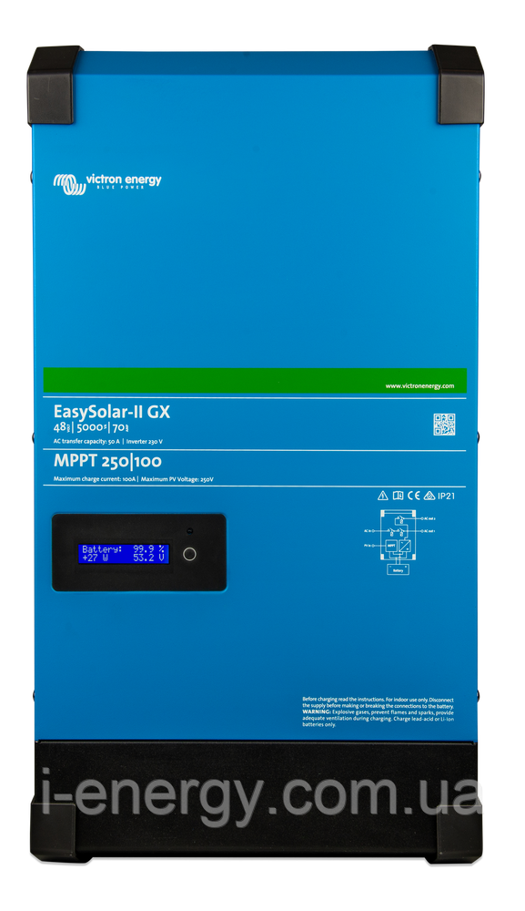 Інвертор EasySolar-II 48/5000/70-50 MPPT 250/100 GX PMP482507010 Victron Energy