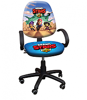 Компьютерное кресло для школьника на роликах Поло РМ "Бравл Старс"