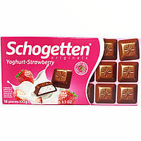 Шоколад "Schogetten Yoghurt-Strawberry" ( Шогеттен клубника с йогуртом) Германия, 100г