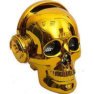 Колонка портативна Череп KMS-E80 великий, 15*14*12 см, фото 3