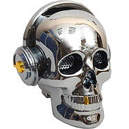 Колонка портативна Череп KMS-E80 великий, 15*14*12 см, фото 4