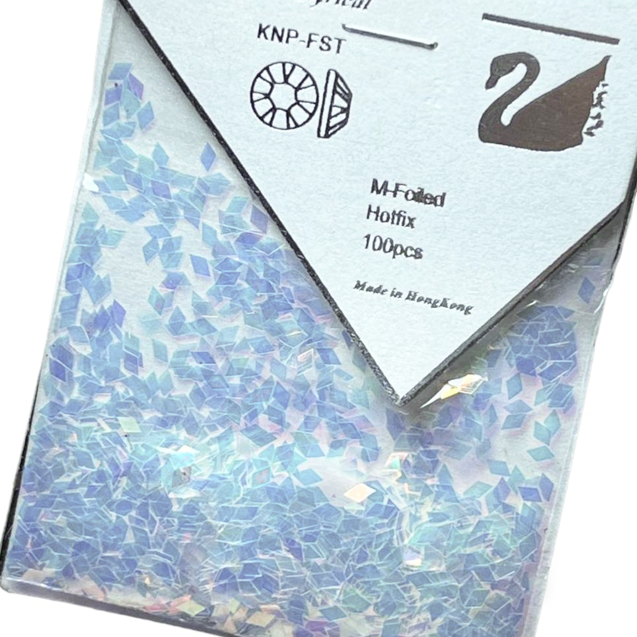 Ромби для декору 100 шт. прозоро-блакитні