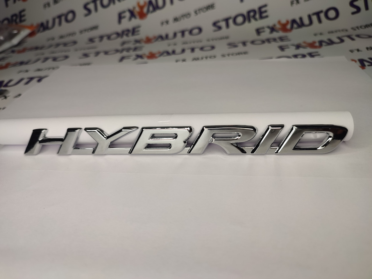 Емблема шильдик логотип напис букви HYBRID Хром 188 Х 16  мм для Toyota Lexus