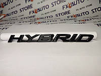 Эмблема шильдик логотип надпись буквы HYBRID Черная глянцевая 188 Х 16 мм для Toyota Lexus
