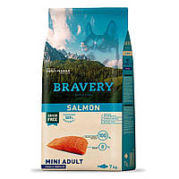 Сухий корм для собак дрібних порід із лососем Bravery Dog Salmon Mini Adult Small Breeds 7 кг