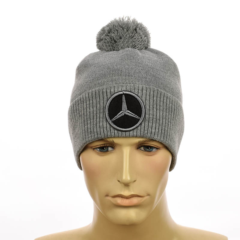 Молодіжна чоловіча шапка "Mercedes" Сірий