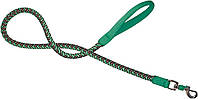 Поводок для собак з плетеного нейлона 1,5*120 см Croci Hiking Endurance зелений