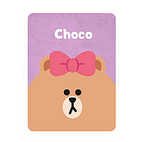 Блокнот пушистый YES Line Friends Choco (151746)