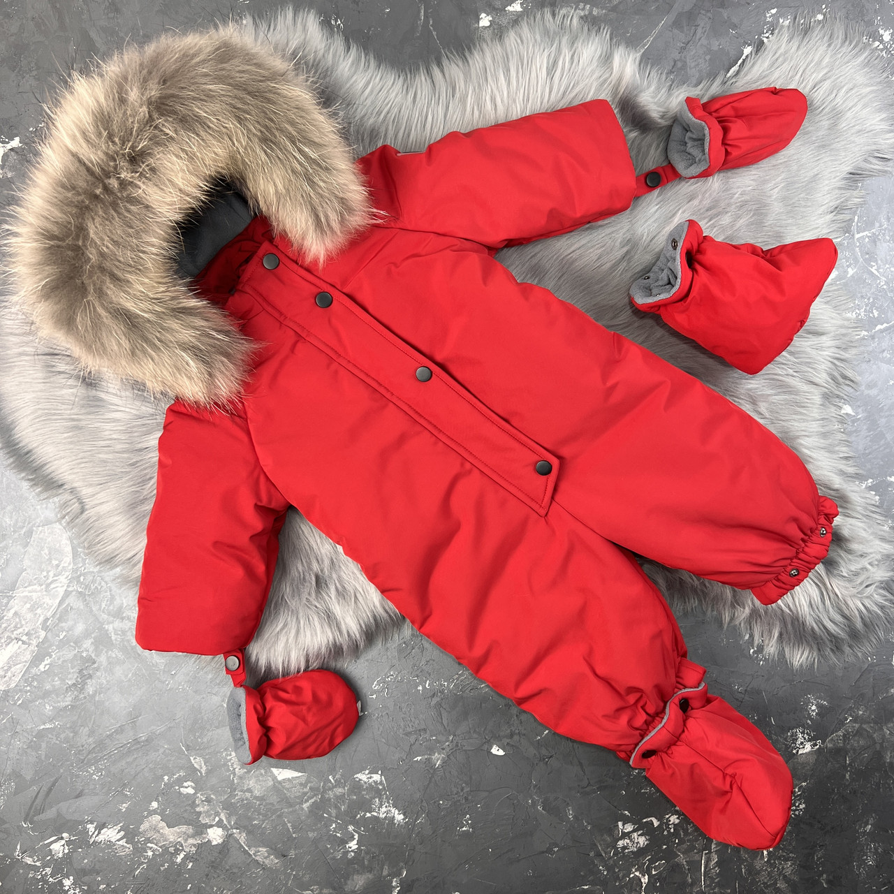 Комбінезон дитячий зимовий BEWARM Kodiaq Red, фото 1