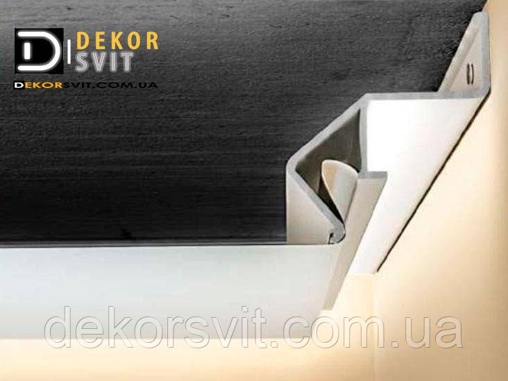 Профіль тіньового шва для натяжної стелі з каналом для Led підсвічування, фото 1