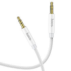 DR AUX кабель Hoco UPA19 Jack 3.5 to Jack 3.5 1m сріблястий