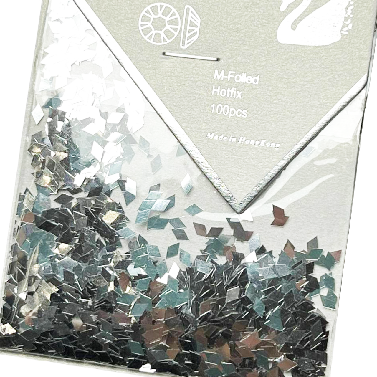 Ромби для декору 100 шт. срібло