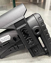 Приклад (база) DLG TBS COMPACT DLG-130-052, Чорний, Mil-Spec, з високим підщічником 4 см, антабки, фото 2