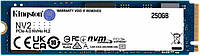 SSD внутрішні KINGSTON M.2 250GB NV2 2280 PCIe 4.0 NVMe SSD (SNV2S/250G) комп'ютерний запам'ятовувальний