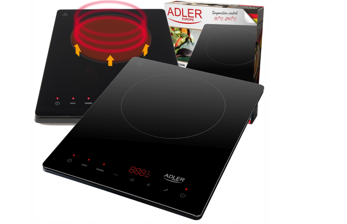 Портативна електрична індукційна плита Adler AD65131, фото 1