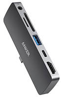 Кабель ANKER PowerExpand Direct 6-in-1 USB-C PD Media Hub (Сірий)