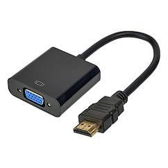 DR Перехідник HDMI to VGA (F) чорний