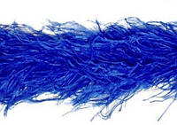 Боа из перьев страуса трехслойное. Цвет синий. Длинна 1,8 м