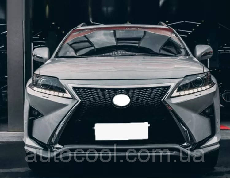 Передній бампер Lexus RX 2009-2015 р. у стилі 2016-2019, фото 1