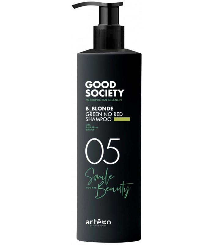 Шампунь відтіночний зі світло-зеленою пігментацією Artego 05 B-Blonde Green No Red Shampoo, 1000 мл