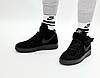 Чоловічі кросівки Nike Air Force High Lois Vuitton Black (Чорні) Високі Найк Аір Форс Луі Віттон Замшеві, фото 9