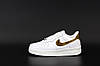 Жіночі кросівки Nike Air Force 1 White Snake Аir (Білі) Найк Аір Форс зі зміїним знаком низькі шкіряні демісезон, фото 5