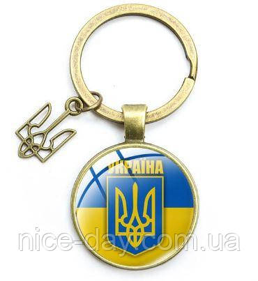 Брелок металевий Герб України