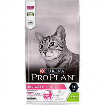 Корм для котів зі смаком ягняти, 10 кг. Purina Pro Plan Delicate