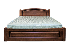 Ліжко двоспальне з дерева Верона (коньяк)