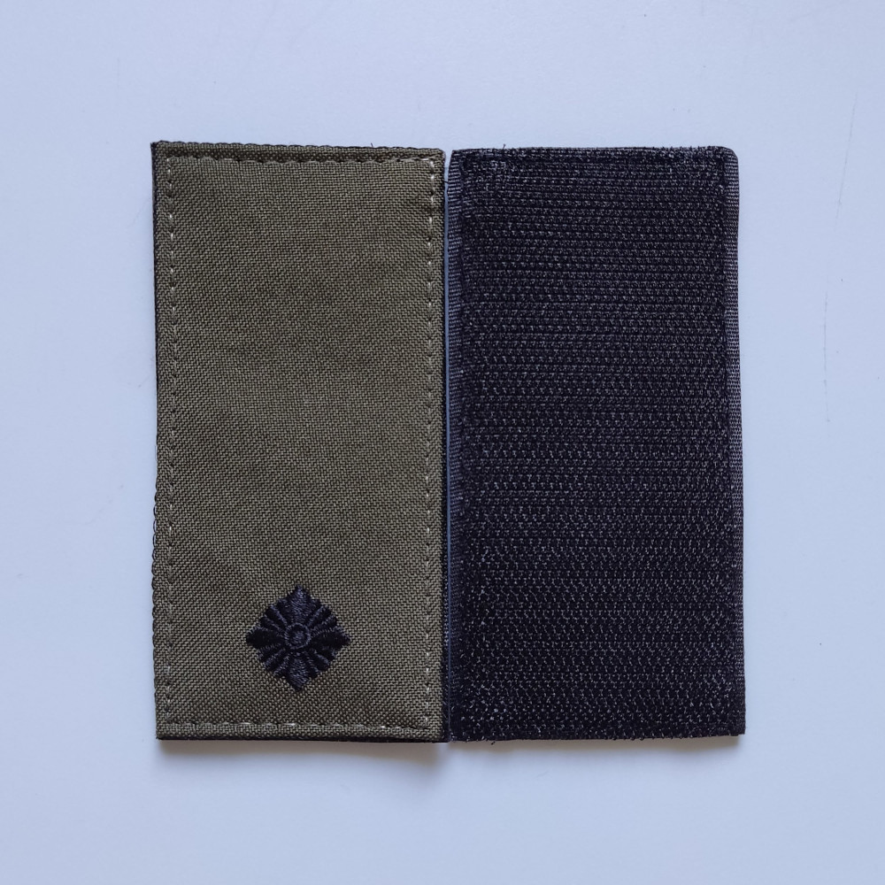 Погон Молодший Лейтенант ЗСУ на липучці (олива)