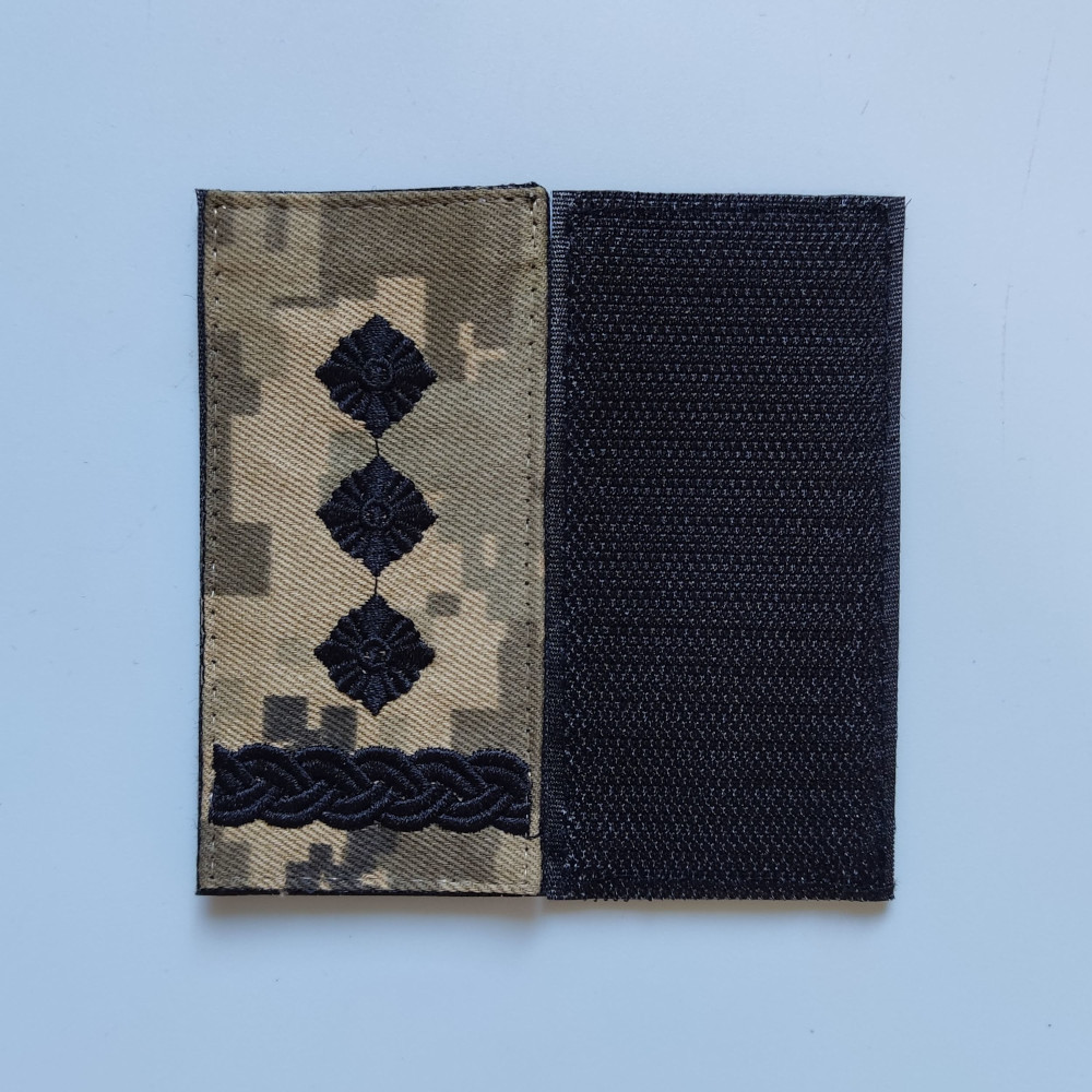 Погон Полковник ЗСУ на липучці (піксель)