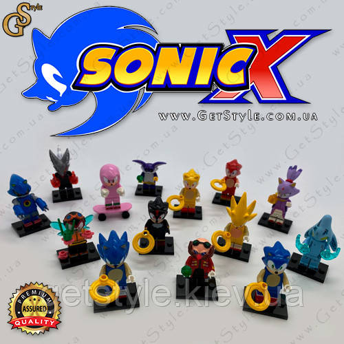 Набір фігурок Сонек Sonic Hedgehog 14 шт.