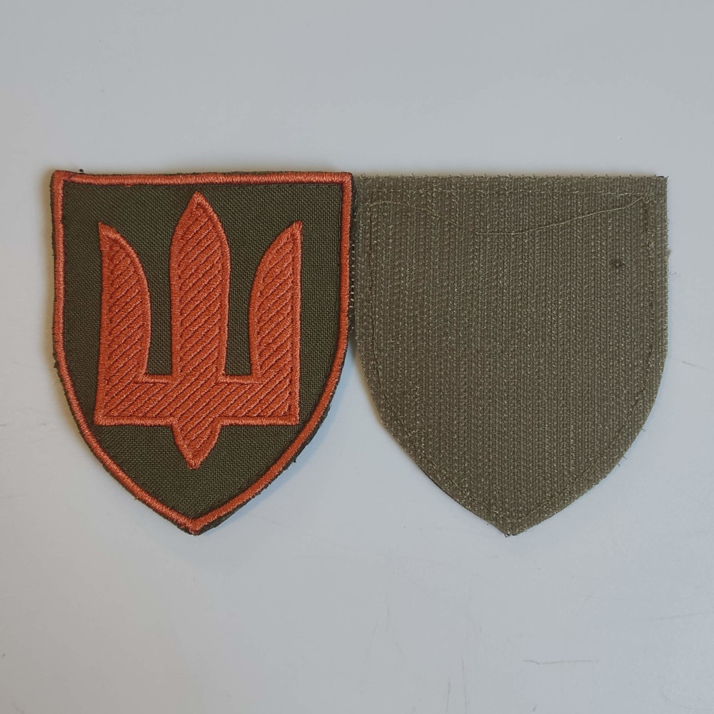 Шеврон Медичної служби ЗСУ на липучці (олива)