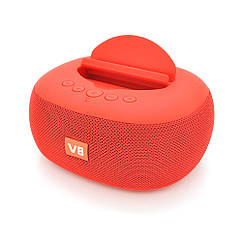 DR Колонка DV08 Bluetooth 4.1 до 10m, 2х5W, 4Ω, 1200mAh, ≥90dB, TF card/USB, DC 5V, Red