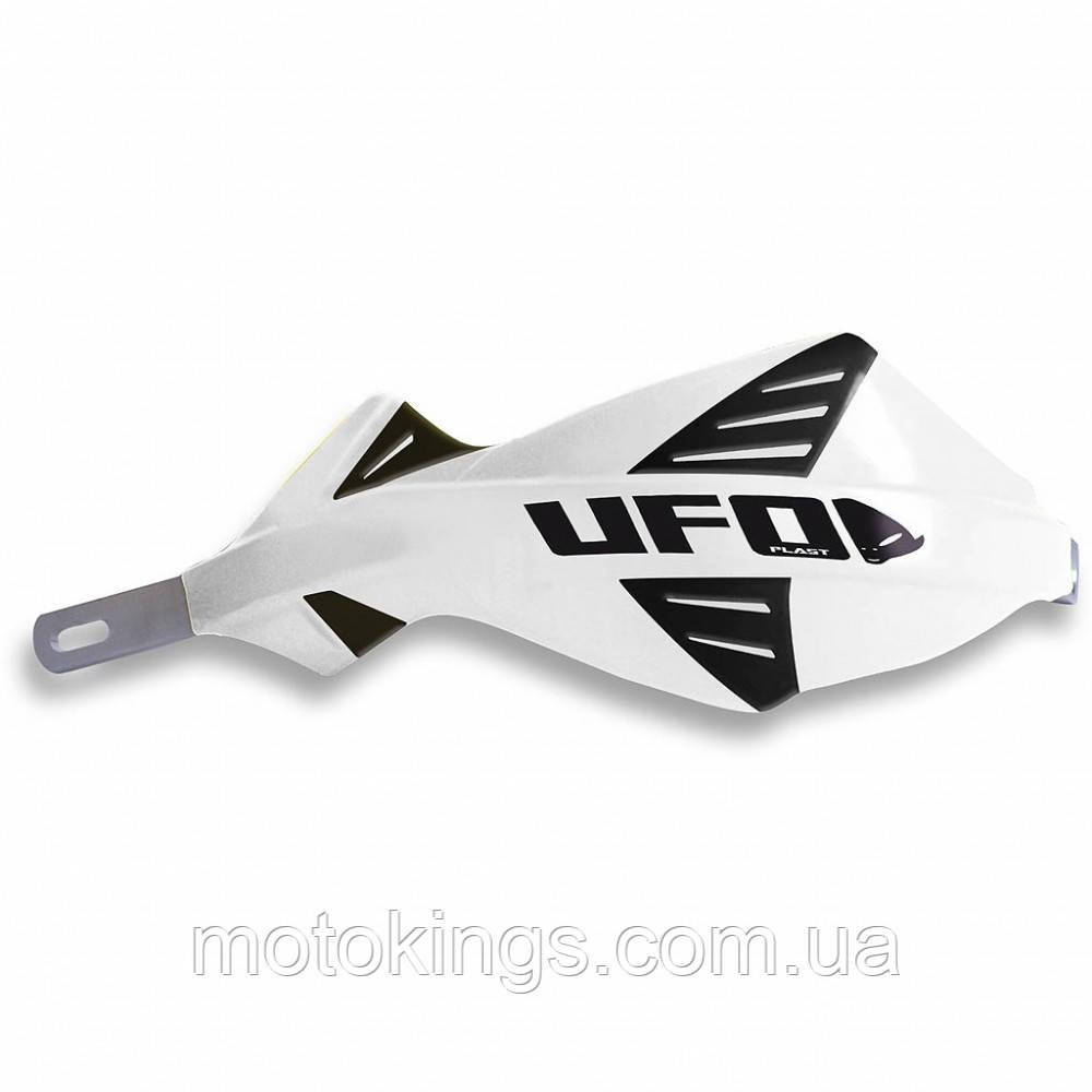UFO ОБШИВКА РУЛЯ (HANDBARY) АЛЮМІНІЄВИЙ DISCOVER ЦВЕТ БІЛИЙ ( З ФІКСАЦІЙ 28MM)/PM01654041