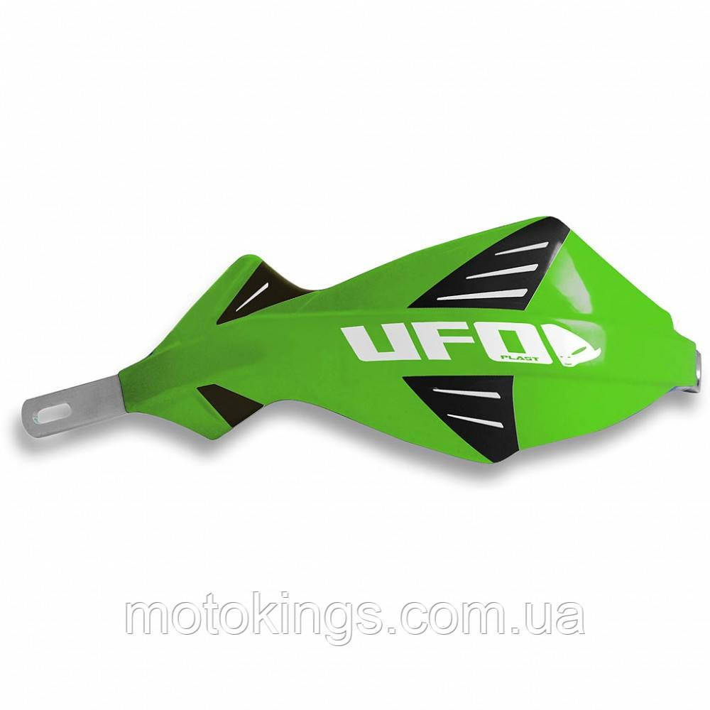 UFO ОБШИВКА РУЛЯ (HANDBARY) АЛЮМІНІЄВИЙ DISCOVER ЦВЕТ ЗЕЛЕНИЙ ( З ФІКСАЦІЙ 28MM)/PM01654026