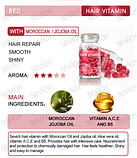 Вітаміни Sevich hair vitamin капсули для пошкодженого волосся (червоні), фото 5
