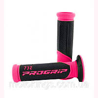 PROGRIP РУЧКА PG732 ROAD (22+25MM, ДЛ.125MM) ЦВЕТ FUKSJA FLUO/ЧЕРНЫЙ/PA073200FX02