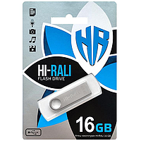 USB Флешка 3.0 16GB для компьютера Hi-Rali Shuttle series Серый