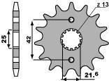 PBR ПЕРЕДНЯЯ ЗВЕЗДА 582 15 18NC СEPHYR 750 (91-94) (ЦЕПЬ. 525) (JTF520.15)/5821518NC