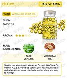 Капсули вітамінні для живлення і блиску волосся Sevich hair vitamin (жовті), фото 4