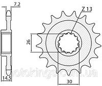 SUNSTAR ПЕРЕДНЯ ЗВІЗДА 2198 16 BMW S1000RR '09-'15 (JTF404.16) (ЦЕПЬ. 525)/SUN43216