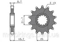 SUNSTAR ПЕРЕДНЯЯ ЗВЕЗДА 580 15 YAMAHA FС6 '04-'09, R6, FС750 (JTF580.15) (ЦЕПЬ. 530)/SUN51915